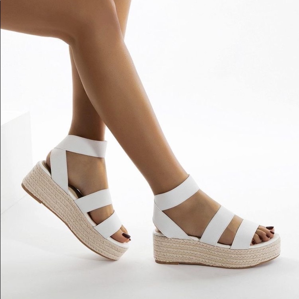White Platform Sandals